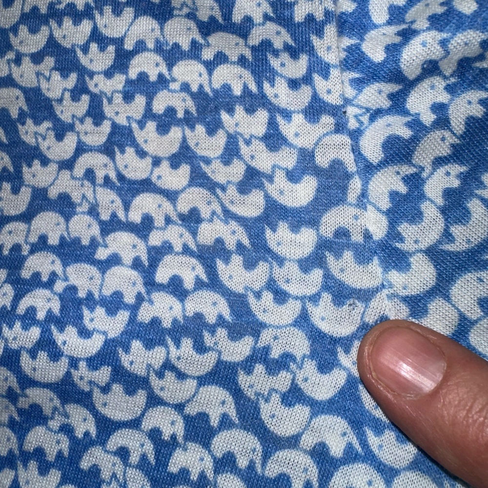 Tanner vintage elephant print lightweight button down long sleeve midi dress  8 - Picture 6 of 14